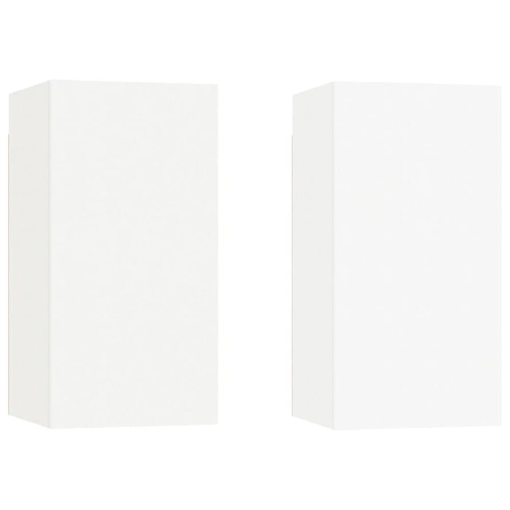 vidaXL TV-skåp 2 st vit 30,5x30x60 cm spånskiva