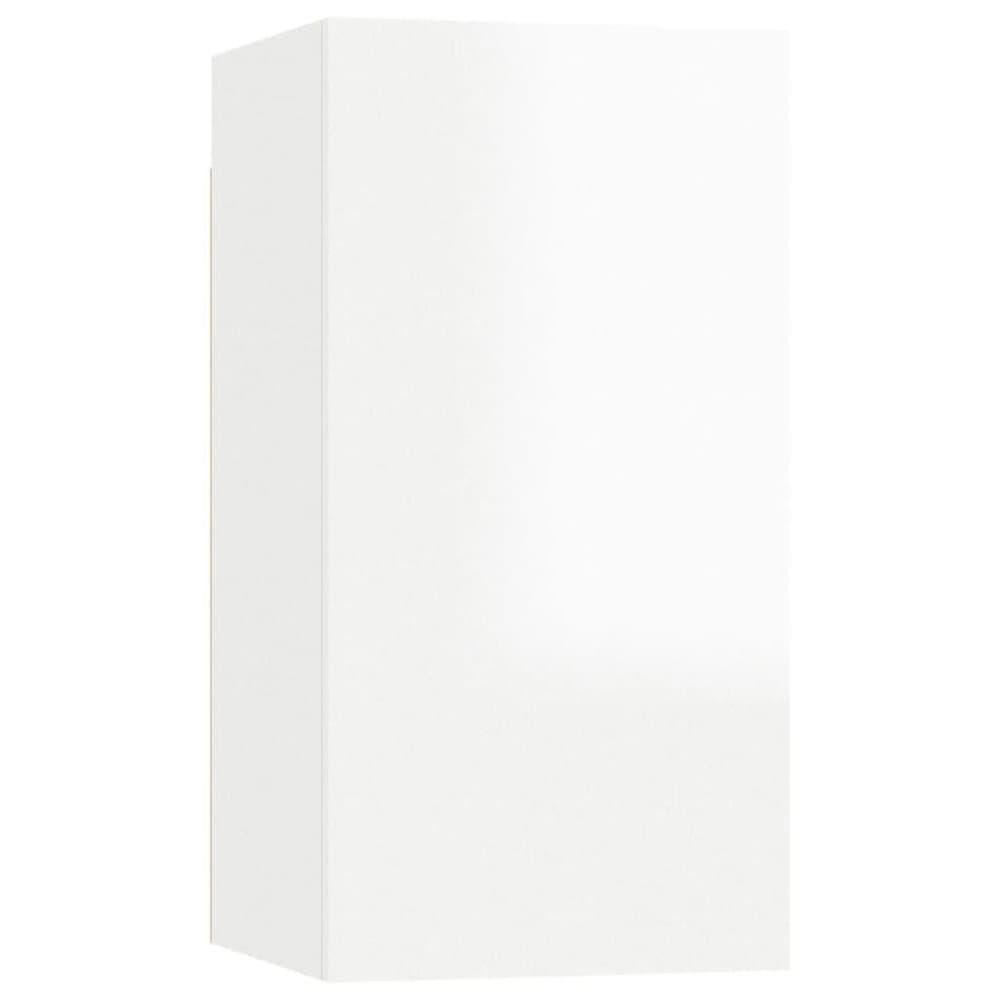 vidaXL TV-skåp vit högglans 30,5x30x60 cm spånskiva