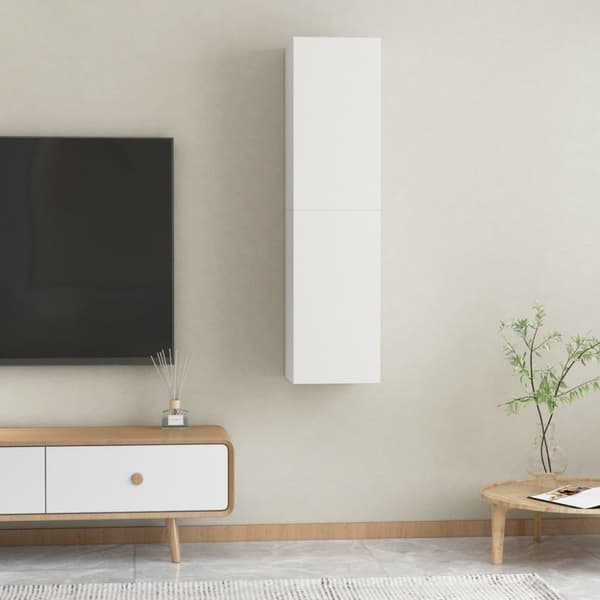 vidaXL tv-borde 2 stk. 30,5x30x60 cm konstrueret træ hvid