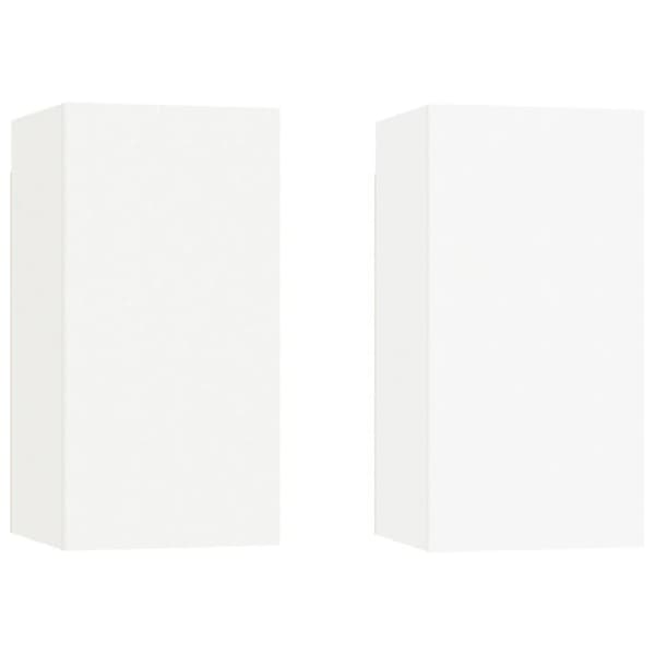 vidaXL tv-borde 2 stk. 30,5x30x60 cm konstrueret træ hvid