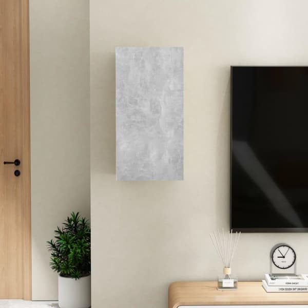 vidaXL tv-bord 30,5x30x60 cm konstrueret træ betongrå