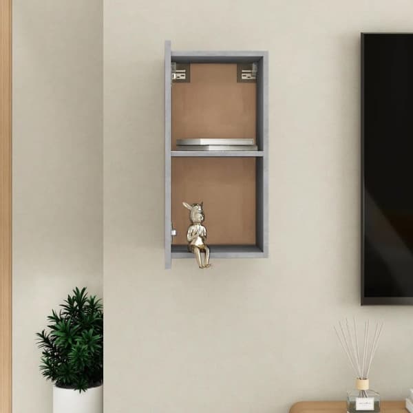 vidaXL tv-bord 30,5x30x60 cm konstrueret træ betongrå