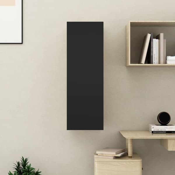 vidaXL TV-taso musta 30,5x30x90 cm lastulevy