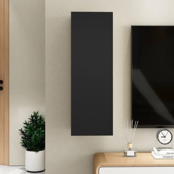 vidaXL TV-taso musta 30,5x30x90 cm lastulevy