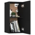 Miniatyrbilde 3 av 11: vidaXL TV-benk svart 30,5x30x60 cm konstruert tre