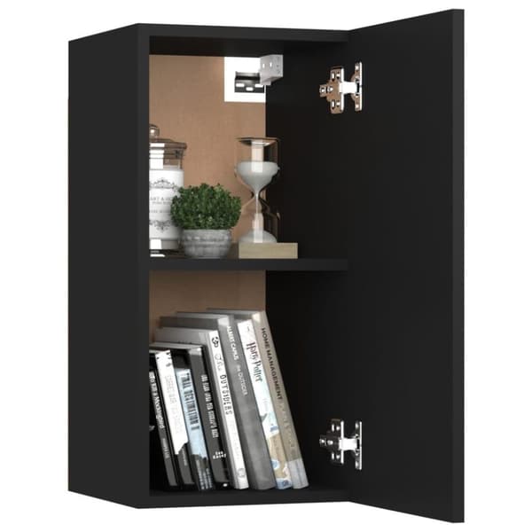 vidaXL TV-benk svart 30,5x30x60 cm konstruert tre