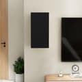 Miniatyrbilde 4 av 11: vidaXL TV-benk svart 30,5x30x60 cm konstruert tre