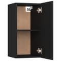 Miniatyrbilde 10 av 11: vidaXL TV-benk svart 30,5x30x60 cm konstruert tre