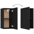 Miniatyrbilde 11 av 11: vidaXL TV-benk svart 30,5x30x60 cm konstruert tre