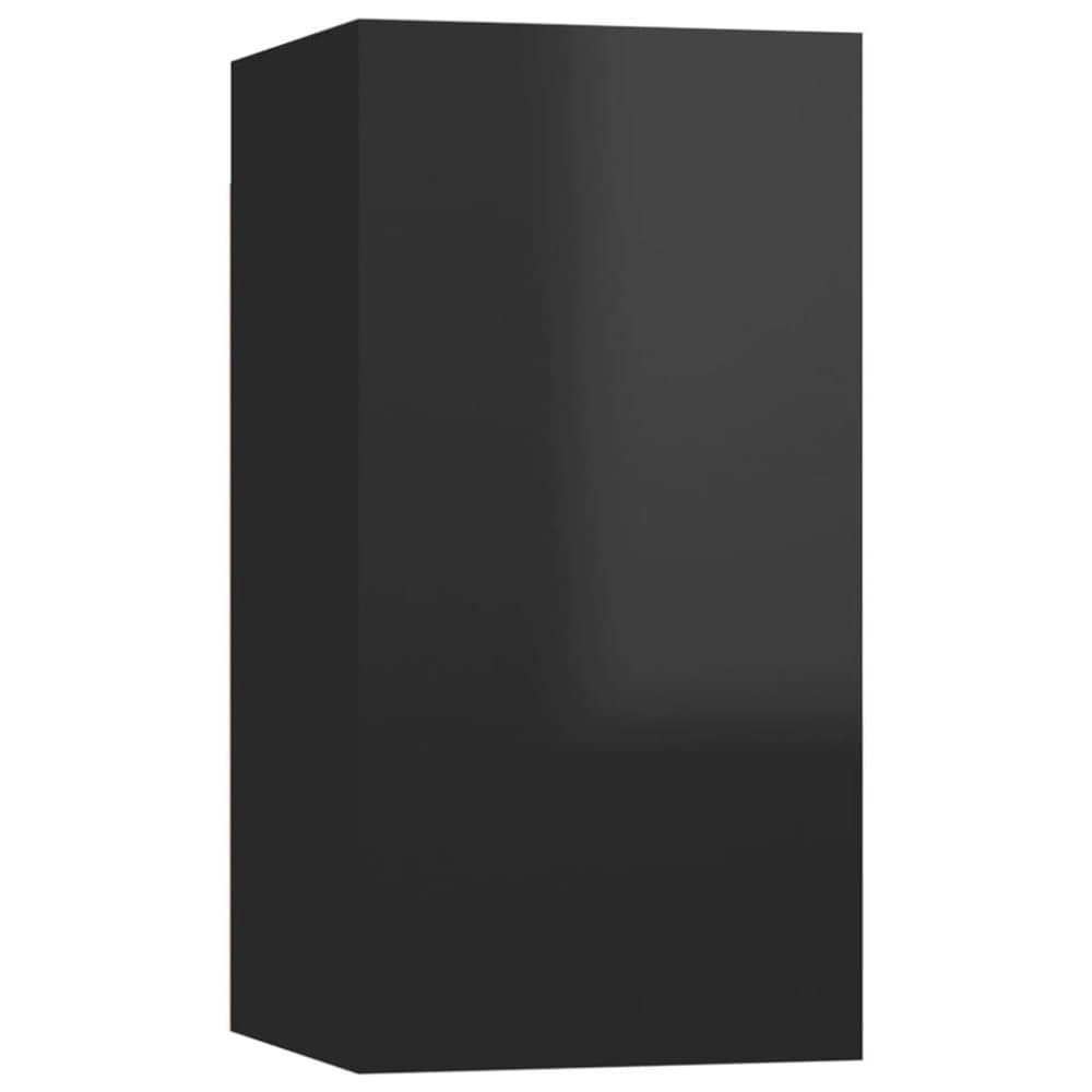 vidaXL TV-skåp svart högglans 30,5x30x60 cm spånskiva