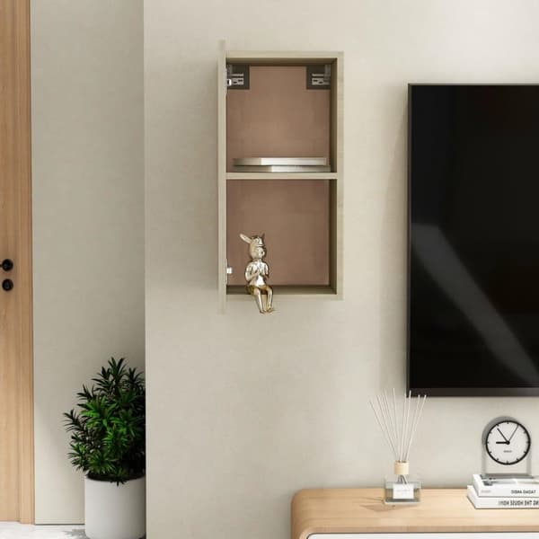 vidaXL tv-bord 30,5x30x60 cm konstrueret træ sonoma-eg