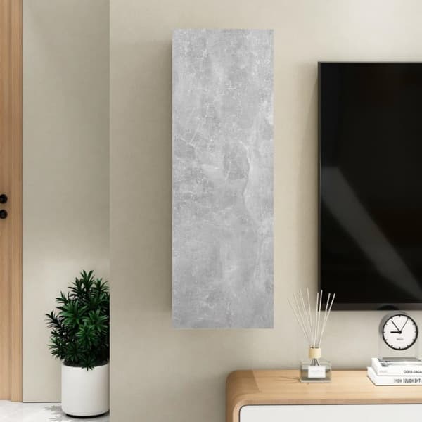 vidaXL tv-bord 30,5x30x90 cm konstrueret træ betongrå