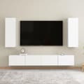 Miniatyrbild 7 av 11: vidaXL TV-skåp 2 st vit 30,5x30x90 cm konstruerat trä
