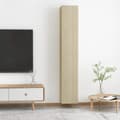 Miniatyrbilde 5 av 11: vidaXL TV-benker 2 stk sonoma eik 30,5x30x90 cm sponplate