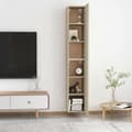 Miniatyrbilde 6 av 11: vidaXL TV-benker 2 stk sonoma eik 30,5x30x90 cm sponplate