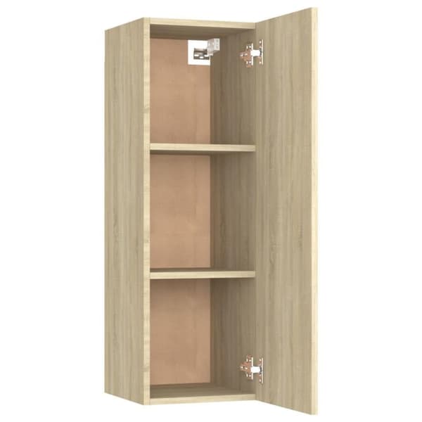 vidaXL TV-benker 2 stk sonoma eik 30,5x30x90 cm sponplate