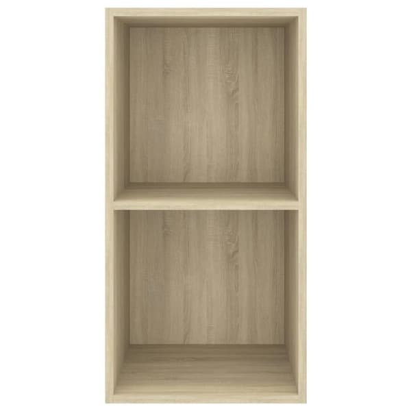 vidaXL Vegghengt TV-benk sonoma eik 37x37x72 cm sponplate