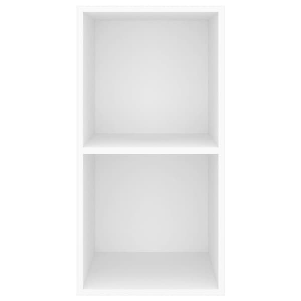 vidaXL væghængt tv-bord 37x37x72 cm konstrueret træ hvid