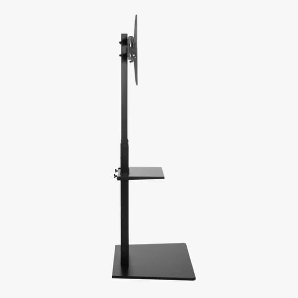Alterzone Slim 7s gulvstativ med hylde til 37"-70" TV, sort