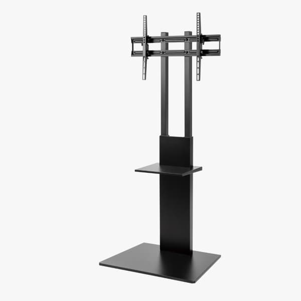 Alterzone Slim 7s gulvstativ med hylde til 37"-70" TV, sort