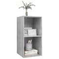 Miniatyrbilde 3 av 10: vidaXL Vegghengt TV-benk betonggrå 37x37x72 cm konstruert tre