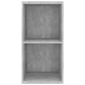 Miniatyrbilde 7 av 10: vidaXL Vegghengt TV-benk betonggrå 37x37x72 cm konstruert tre