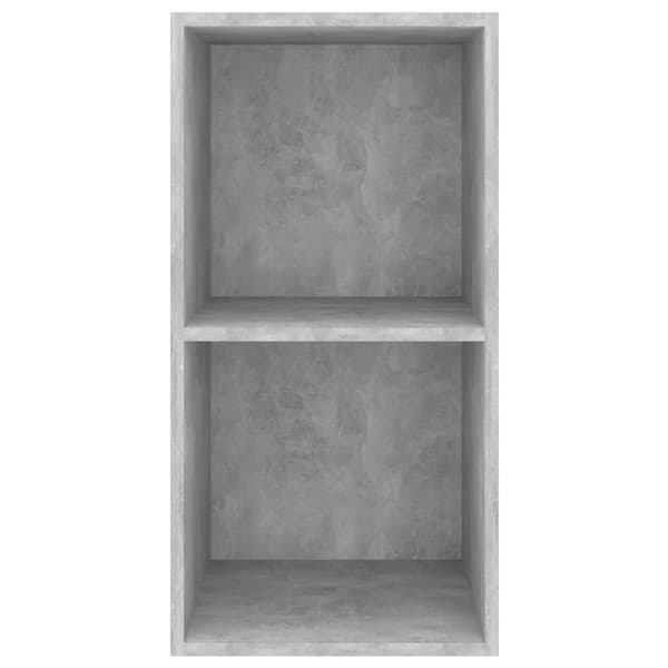 vidaXL Seinäkiinnitettävä TV-taso betoninharm 37x37x72 cm tekninen puu