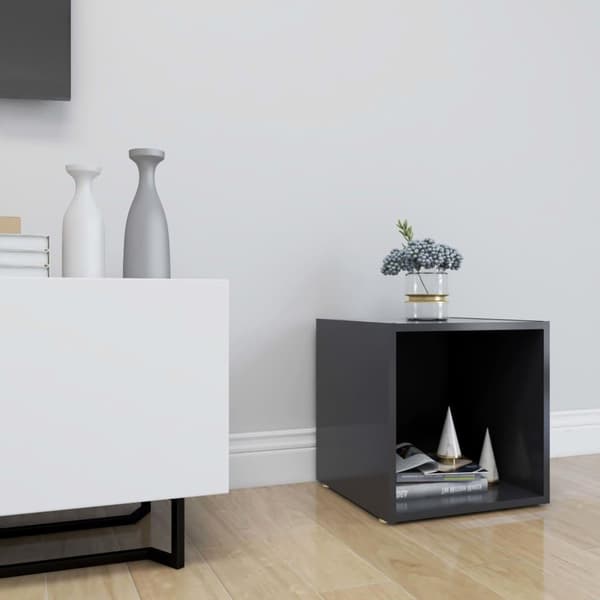 vidaXL tv-skab 37x35x37 cm spånplade grå
