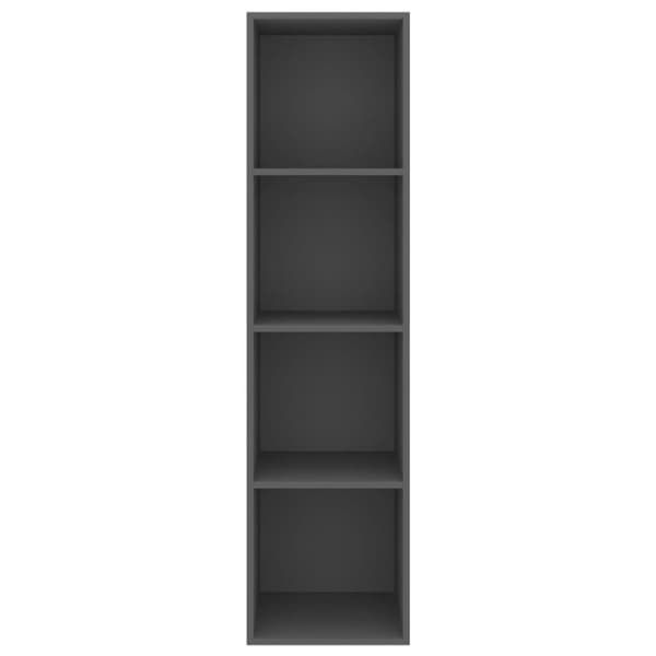 vidaXL væghængt tv-skab 37x37x142,5 cm konstrueret træ grå
