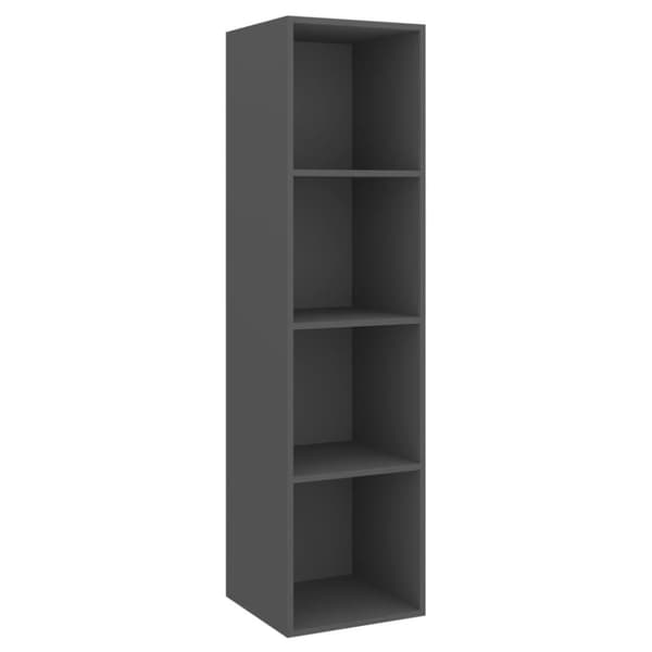 vidaXL væghængt tv-skab 37x37x142,5 cm konstrueret træ grå