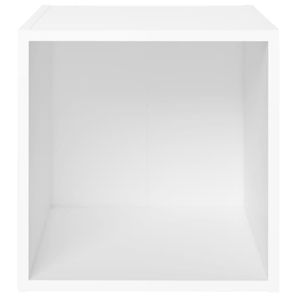 vidaXL TV-tasot 2 kpl valkoinen 37x35x37 cm lastulevy