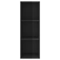 Miniatyrbilde 7 av 10: vidaXL Vegghengt TV-benk høyglans svart 37x37x107 cm konstruert tre