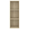 Miniatyrbilde 7 av 10: vidaXL Vegghengt TV-benk sonoma eik 37x37x107 cm konstruert tre