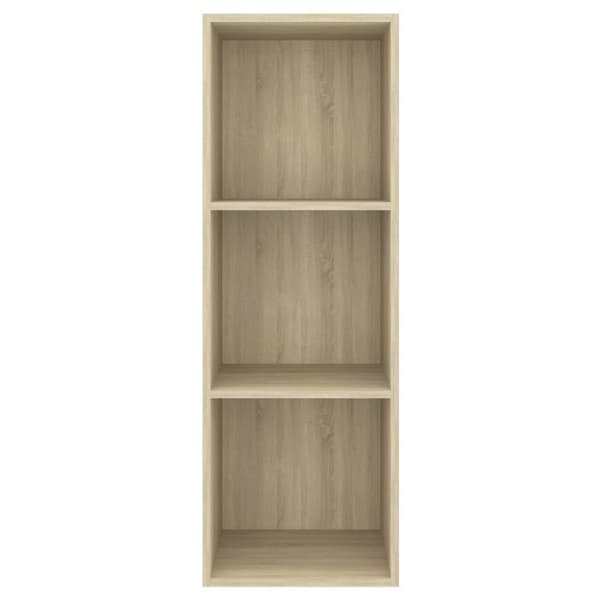 vidaXL Vegghengt TV-benk sonoma eik 37x37x107 cm konstruert tre