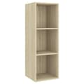 Miniatyrbilde 1 av 10: vidaXL Vegghengt TV-benk sonoma eik 37x37x107 cm konstruert tre