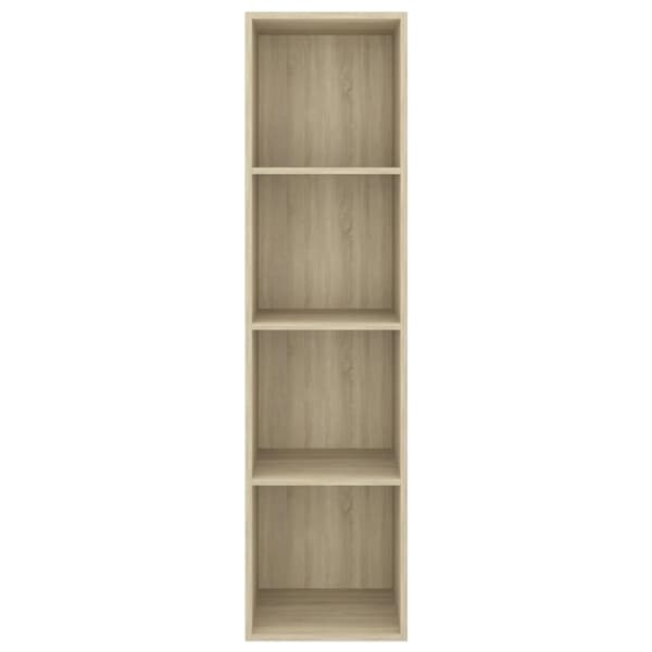 vidaXL væghængt tv-skab 37x37x142,5 cm konstrueret træ sonoma-eg