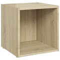 Miniatyrbilde 6 av 10: vidaXL TV-benker 2 stk sonoma eik 37x35x37 cm sponplate