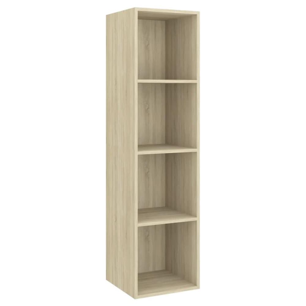 vidaXL Väggmonterat tv-skåp somona-ek 37x37x142,5 cm spånskiva