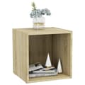 Pikkukuva 3 / 10: vidaXL TV-tasot 2 kpl Sonoma-tammi 37x35x37 cm lastulevy