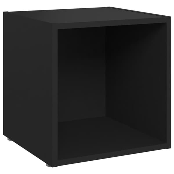 vidaXL tv-skabe 4 stk. 37x35x37 cm spånplade sort