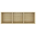Miniatyrbilde 5 av 10: vidaXL TV-benker 2 stk sonoma eik 107x35x37 cm sponplate