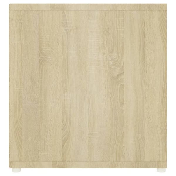 vidaXL TV-benker 2 stk sonoma eik 107x35x37 cm sponplate