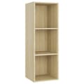 Miniatyrbilde 7 av 10: vidaXL TV-benker 2 stk sonoma eik 107x35x37 cm sponplate