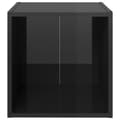 Miniatyrbilde 5 av 10: vidaXL TV-benker 4 stk høyglans svart 37x35x37 cm sponplate