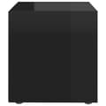 Miniatyrbilde 6 av 10: vidaXL TV-benker 4 stk høyglans svart 37x35x37 cm sponplate