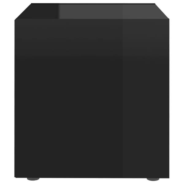 vidaXL TV-benker 4 stk høyglans svart 37x35x37 cm sponplate