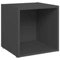 Miniatyrbilde 6 av 10: vidaXL TV-benker 2 stk grå 37x35x37 cm sponplate