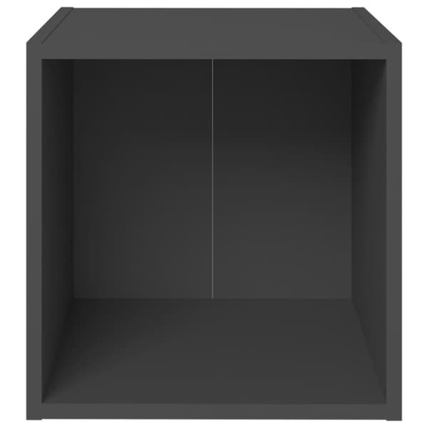 vidaXL TV-benker 2 stk grå 37x35x37 cm sponplate