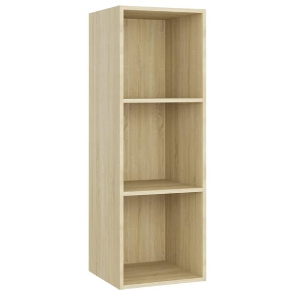 vidaXL TV-benk sonoma eik 107x35x37 cm sponplate