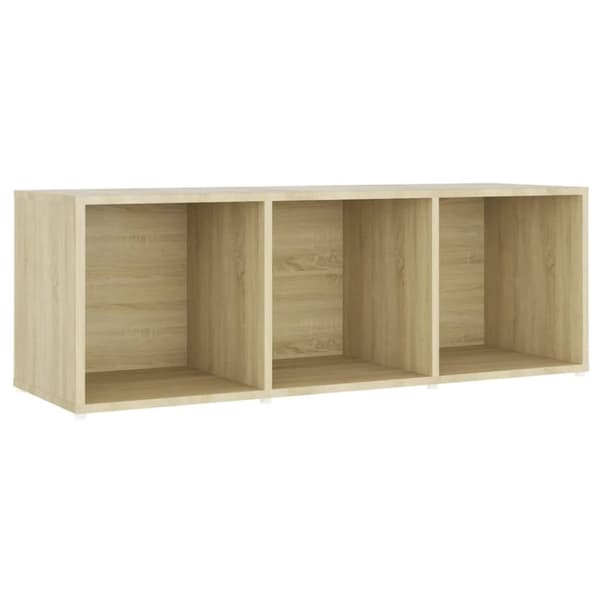 vidaXL TV-benk sonoma eik 107x35x37 cm sponplate